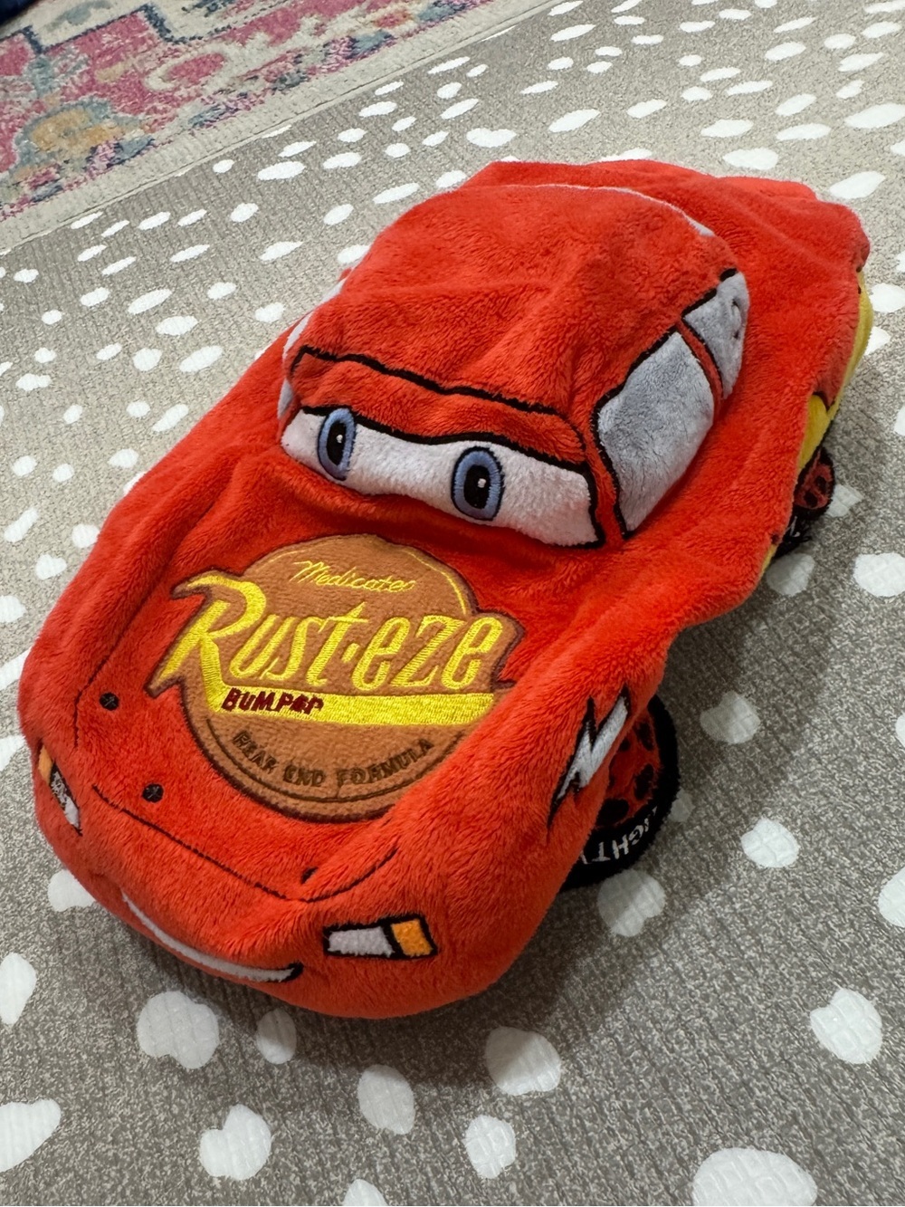 Vintage Disney Store Cars lighting McQueen toy stuffed animal plushy 95 pillow